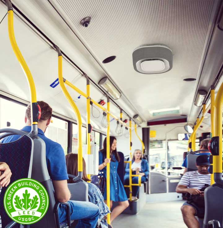 aura air purifier on a public bus reach esg supplier diversity goals