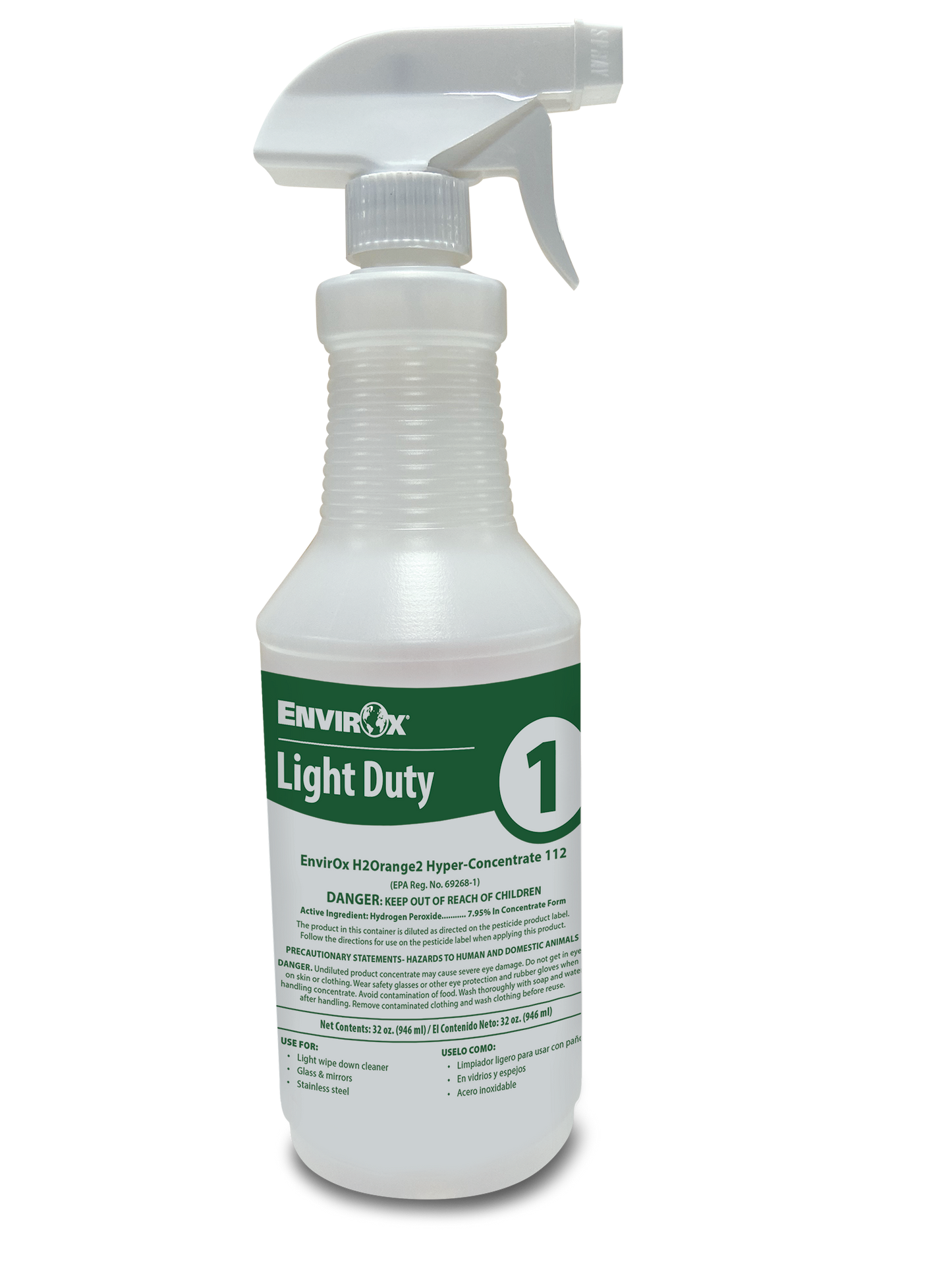 Absolute Bottle & Spray Head - Light Duty Green H2Orange2 Hyper-Concentrate 112 #1 Silk-Screened