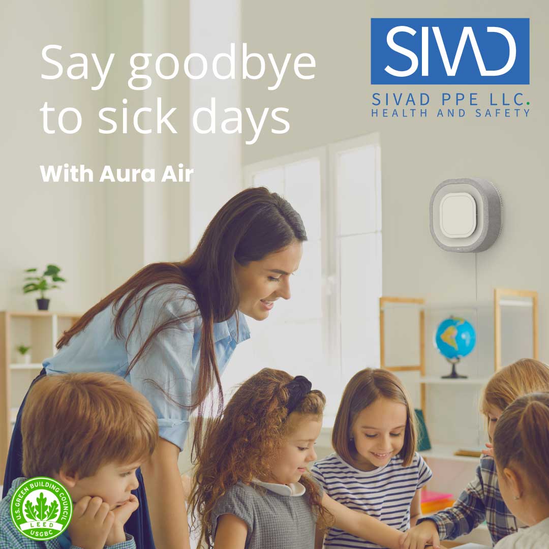 aura air clean purifier reduce voc in schools reach esg supplier diversity goals