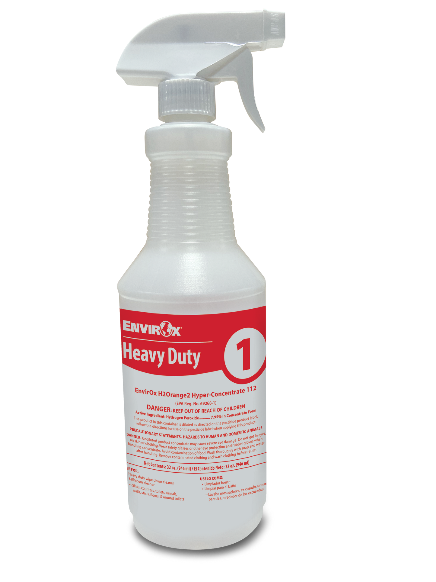 Absolute Bottle & Spray Head - Heavy Duty Red H2Orange2 Hyper-Concentrate 112 #1 Silk-Screened