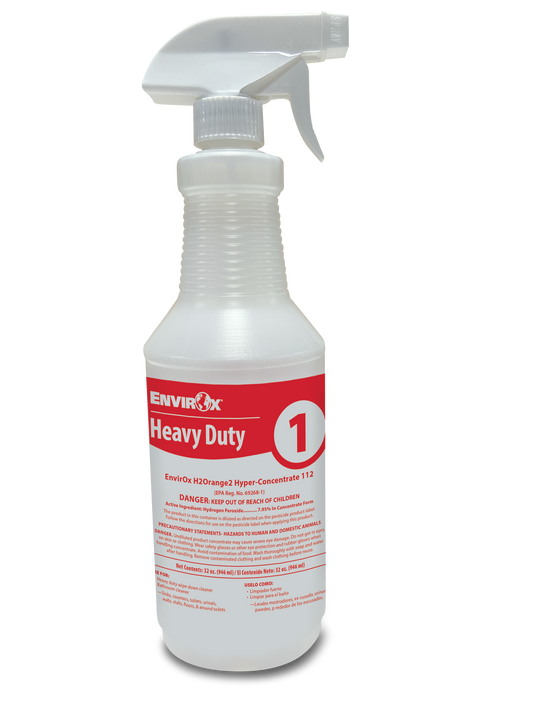 Absolute Bottle & Spray Head - Heavy Duty Red H2Orange2 Hyper-Concentrate 112 #1 Silk-Screened