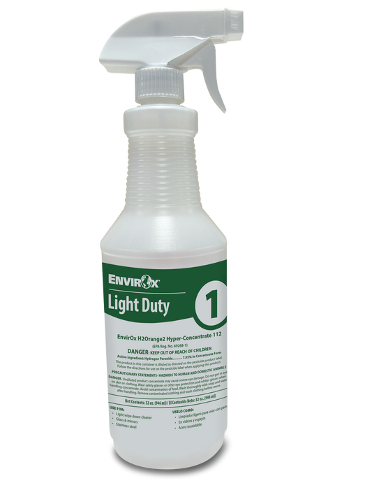Absolute Bottle & Spray Head - Light Duty Green H2Orange2 Hyper-Concentrate 112 #1 Silk-Screened